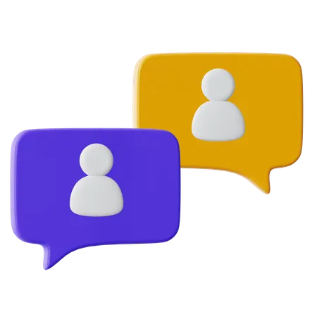 User Chat  3D Icon