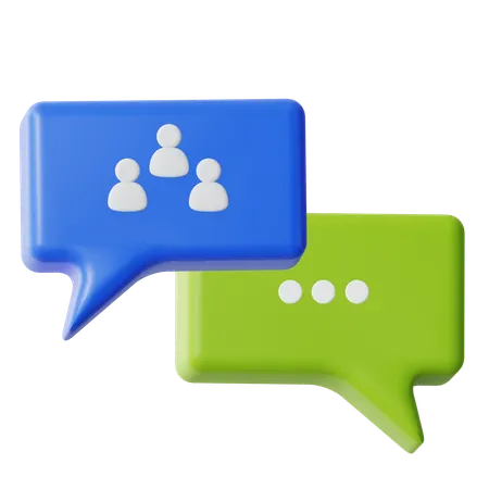 User Chat  3D Icon