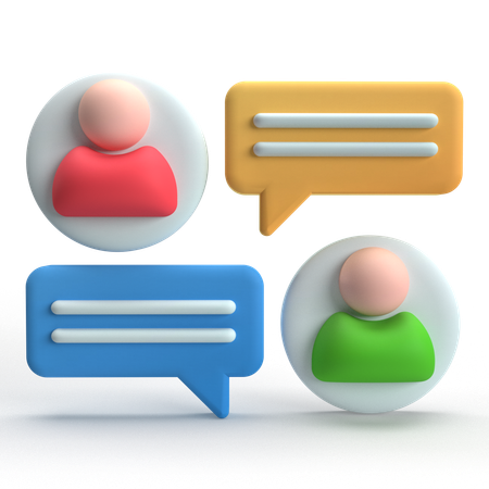 User Chat  3D Icon