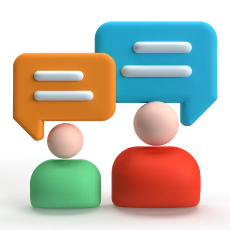 User Chat  3D Icon