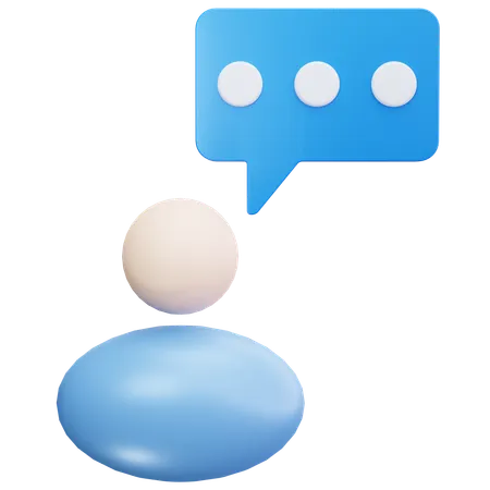 User Chat  3D Icon