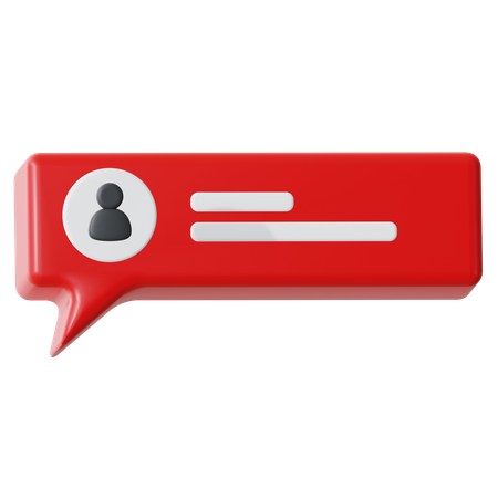 User Chat  3D Icon
