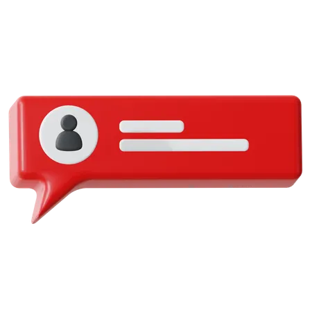 User Chat  3D Icon