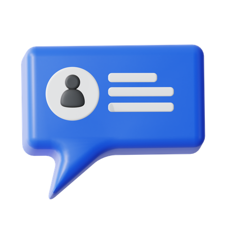 User Chat  3D Icon