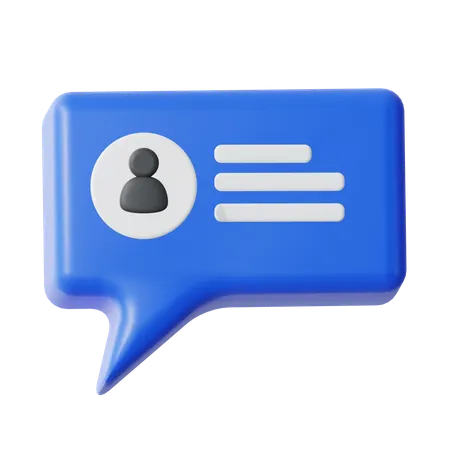 User Chat  3D Icon