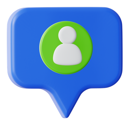 User Chat  3D Icon