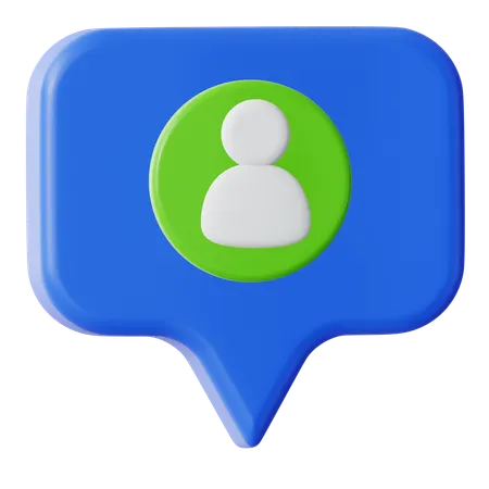 User Chat  3D Icon