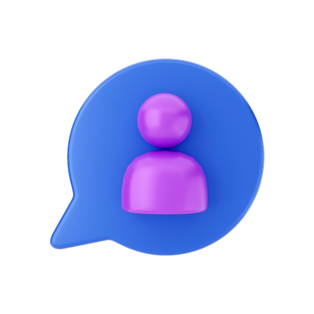 User Chat  3D Illustration