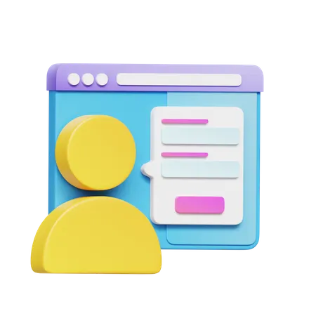 User Chat 3D Icon