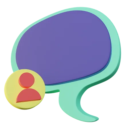 User Chat 3D Icon