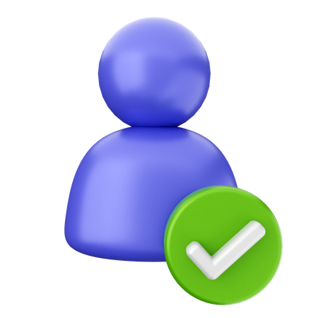 User Check Internet Security  3D Icon