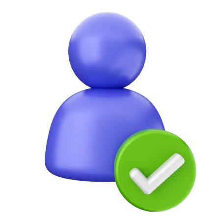 User Check Internet Security  3D Icon