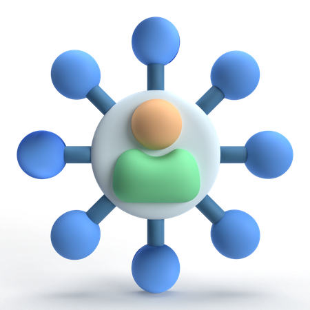 User Connect  3D Icon