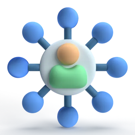 User Connect  3D Icon