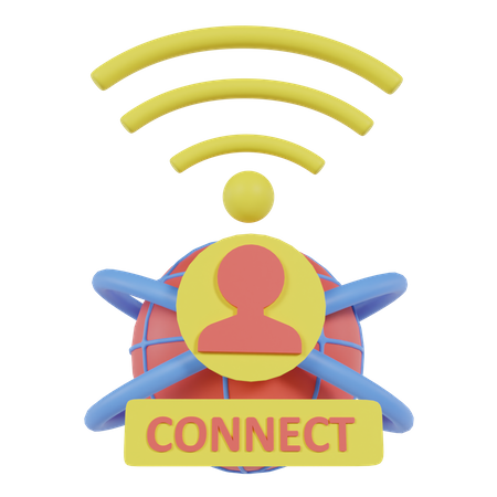 User Connect  3D Icon