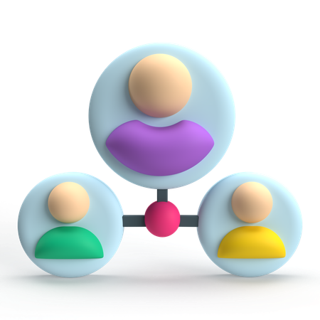 User Connected  3D Icon