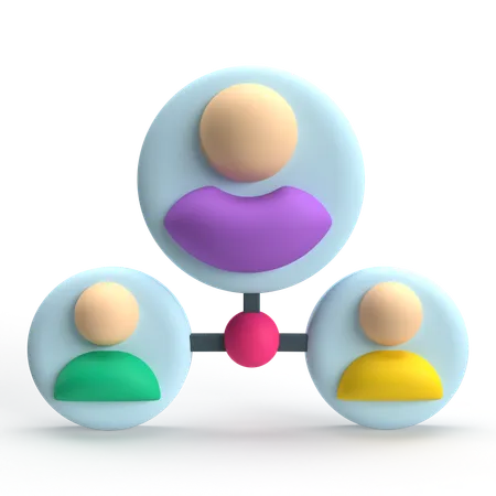 User Connected  3D Icon