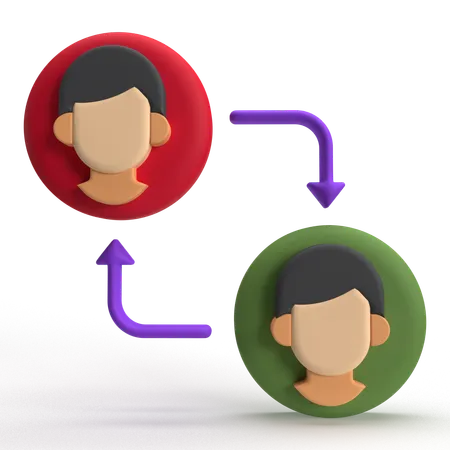 User Connection  3D Icon