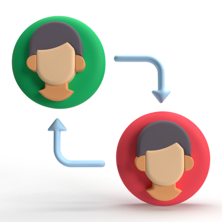 User Connection  3D Icon