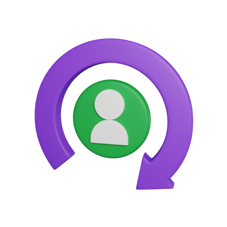 User Cycle  3D Icon