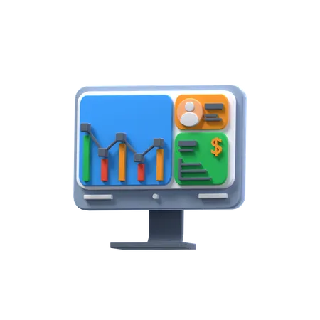 User Dashboard  3D Icon