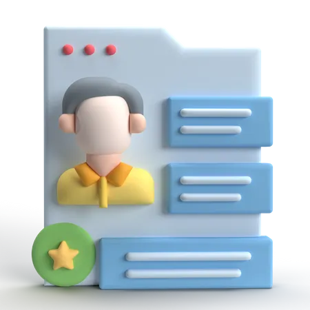 User Data  3D Icon