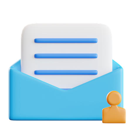 User Email  3D Icon