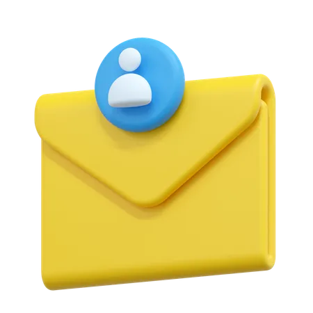 User Email Illustration 3D Icon