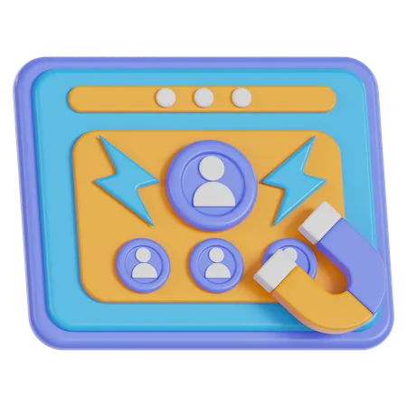 User Engagement  3D Icon