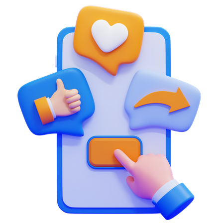 User Engagement  3D Icon