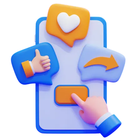 User Engagement  3D Icon