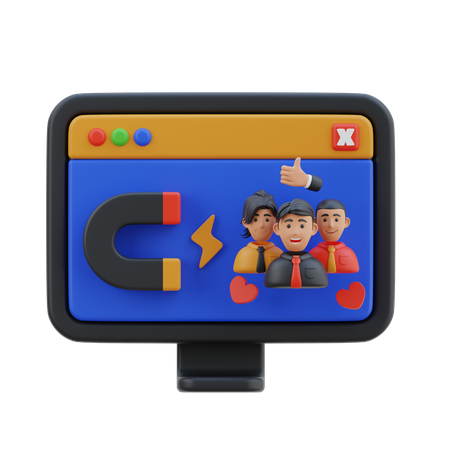 User Engagement  3D Icon