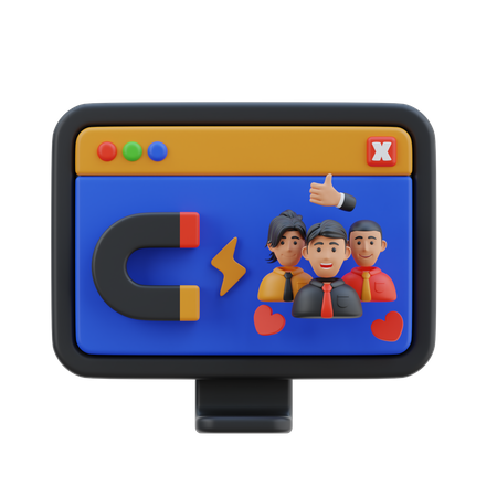 User Engagement  3D Icon