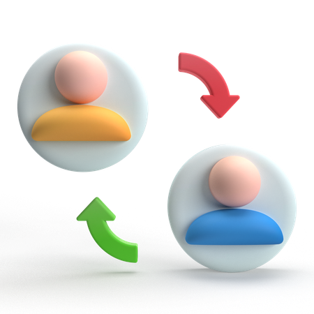 User Exchange  3D Icon