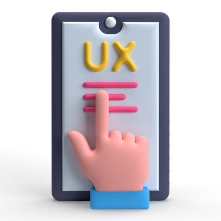 User Experience  3D Icon