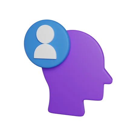 User Experience Head 3 D Icon 3D Icon