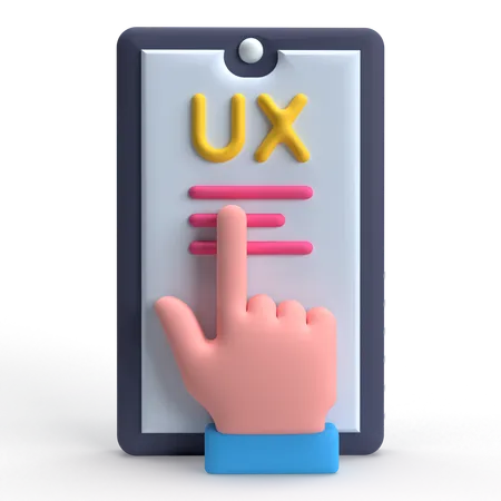 User Experience  3D Icon