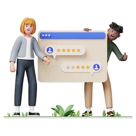 User Feedback  3D Illustration