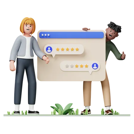 User Feedback  3D Illustration