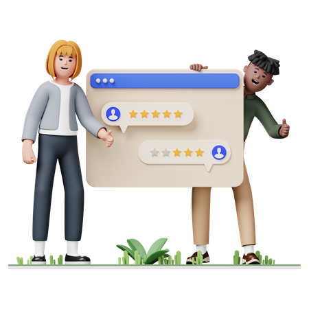 User Feedback  3D Illustration