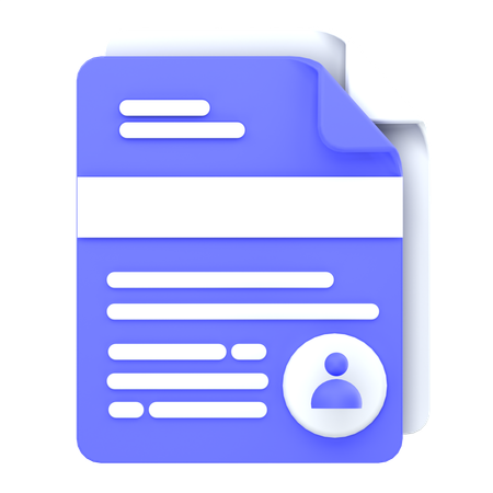 User File  3D Icon