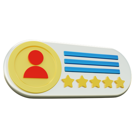 User Five Star Review  3D Icon