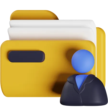 User Folder 3 D Illustration 3D Icon