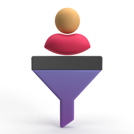 User Funnel  3D Icon