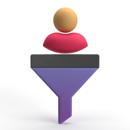 User Funnel  3D Icon
