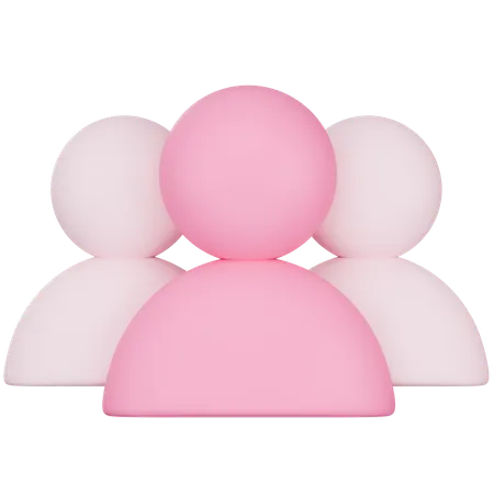 User Group  3D Icon