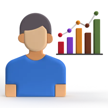 User Growth  3D Icon