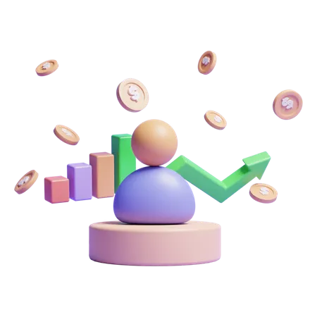User Growth  3D Icon