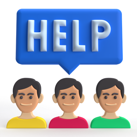 User Help  3D Icon