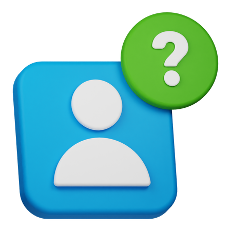 User Help  3D Icon